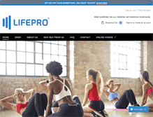 Tablet Screenshot of lifeprofitness.com